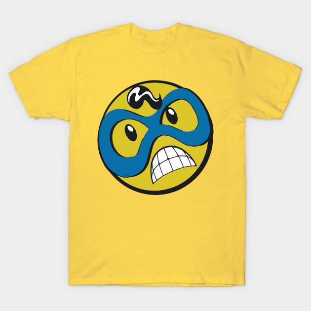 Super Hero Smiley T-Shirt by slice_of_pizzo